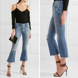 MOTHER The Nomad Crop Fray Jeans